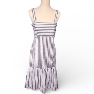 Theory Vebtura Striped Tie‎ Back Maxi Dress Midi Length Women's Size XS